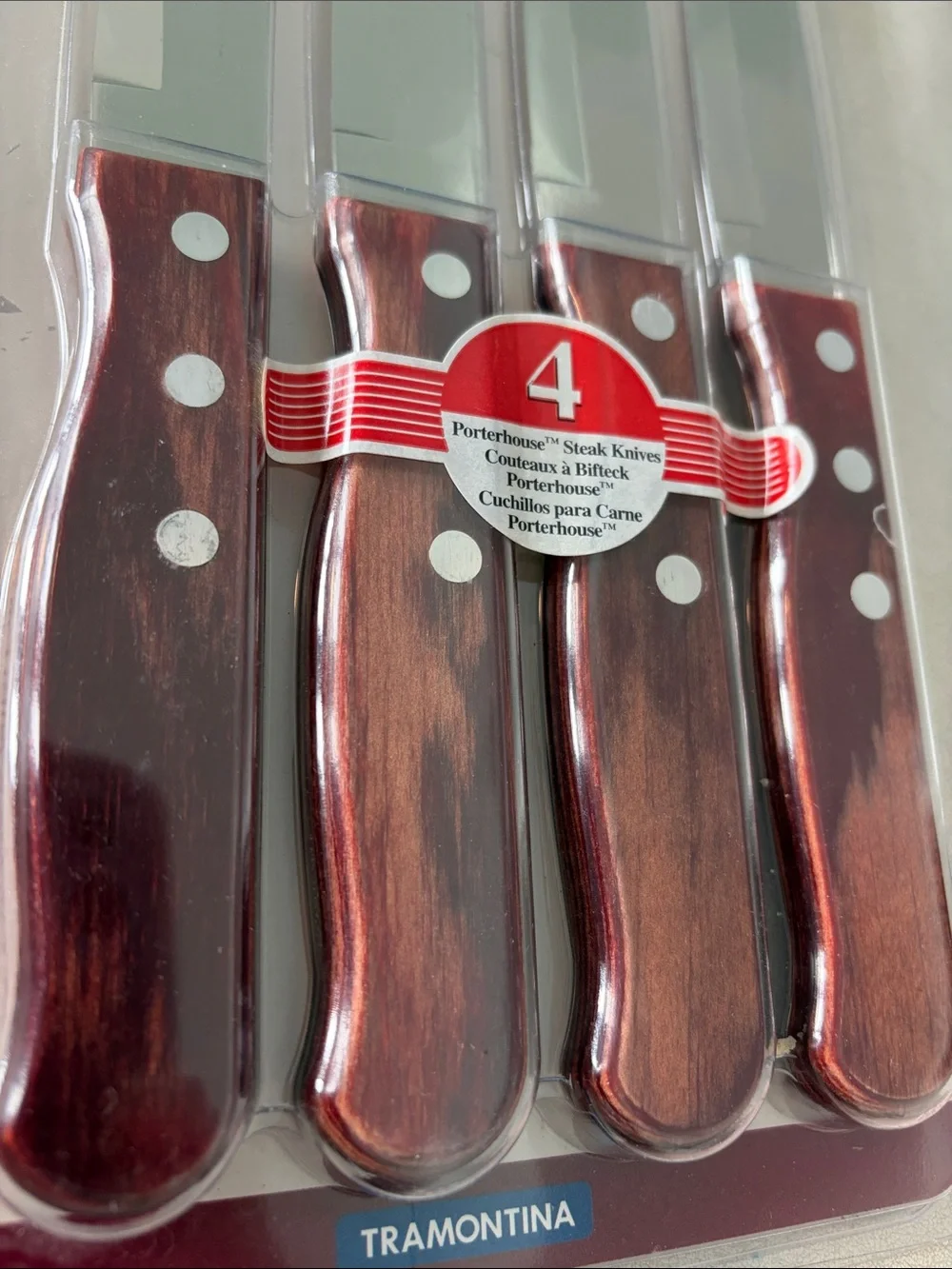 NIP TRAMONTINA PORTERHOUSE FOUR STEAK KNIFES